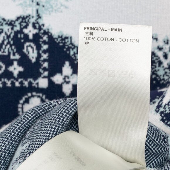 Louis Vuitton Indigo & White Monogram Bandana Crewneck Sweater - Picture 12 of 15